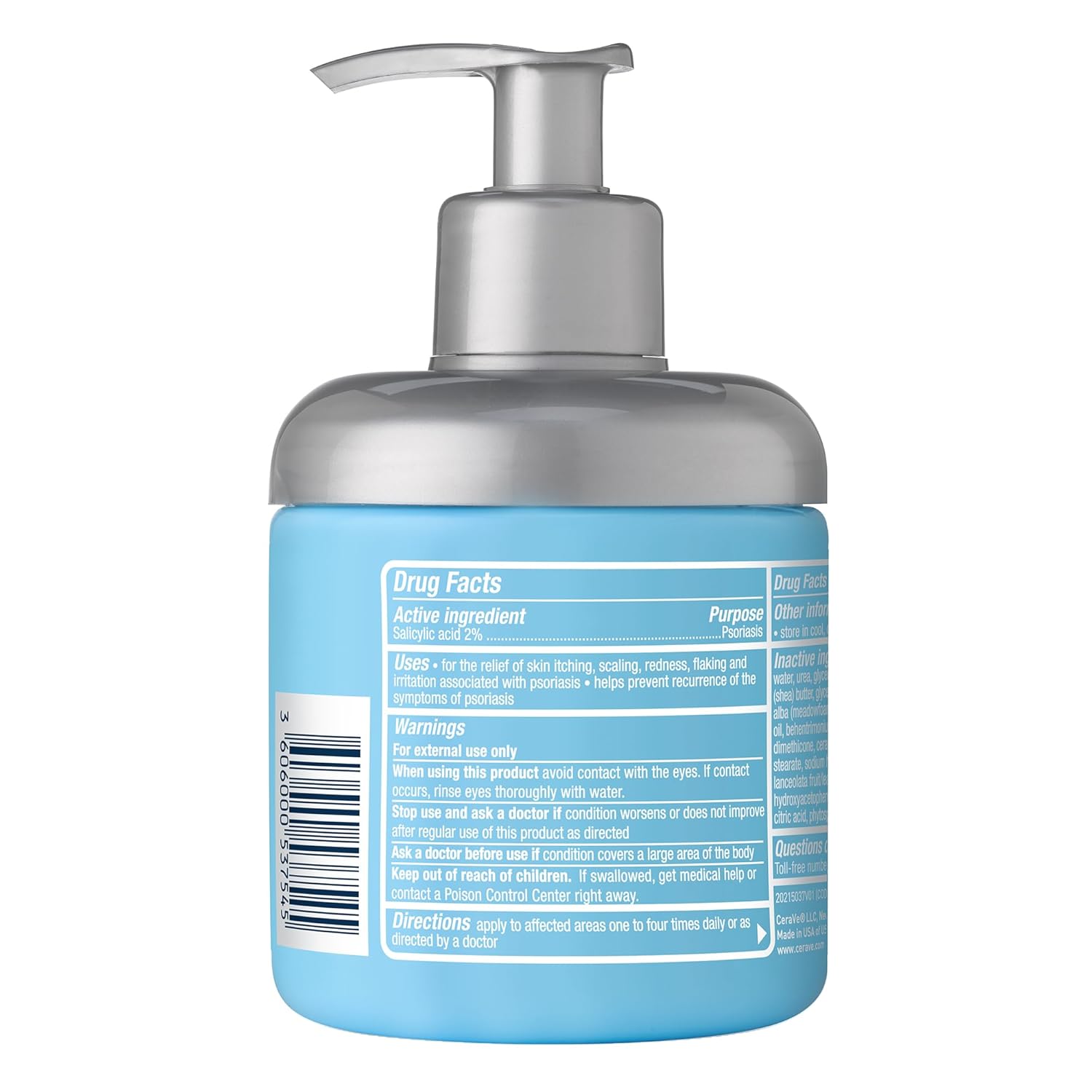 CeraVe Moisturizing Cream for Psoriasis Treatment, Salicylic Acid for Dry Skin Itch Relief & Urea