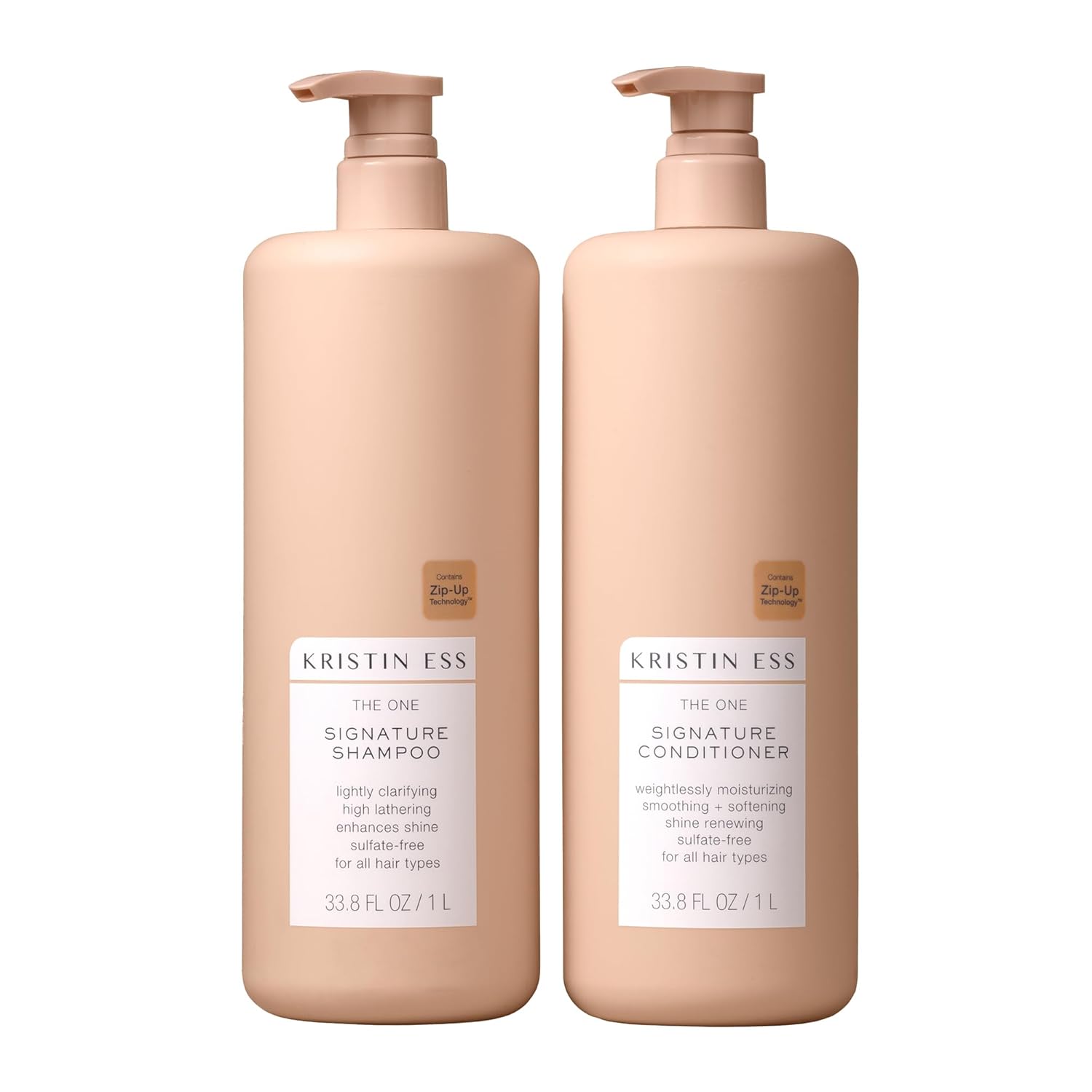 Kristin Ess Signature Shampoo&Conditioner Set | Daily Sulfate Free, Color Safe, Hydrating 33.8 fl oz