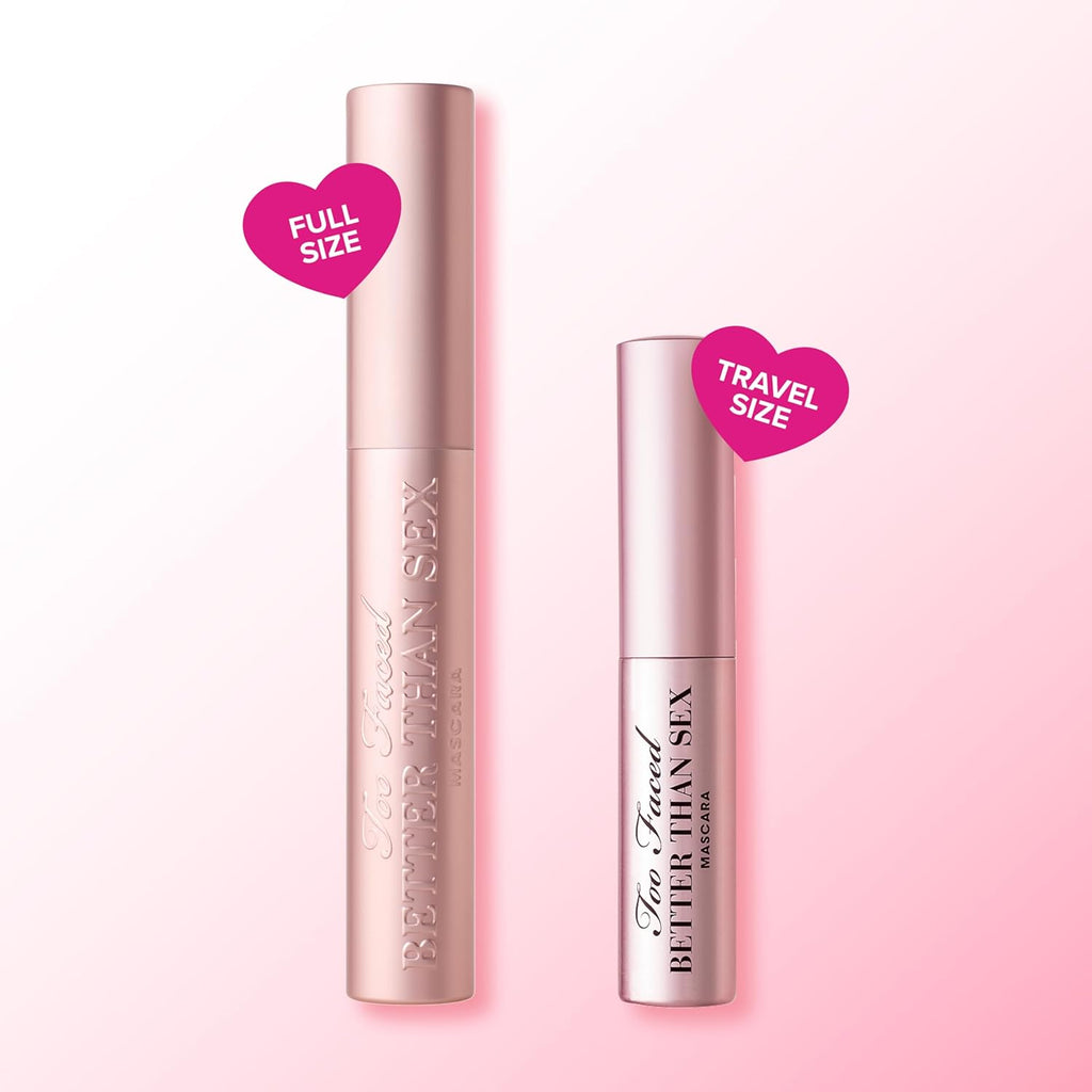 Too Faced Better Than Sex Volumizing Mascara | False Lash Effect, Volume, Length, Curling + Peptides