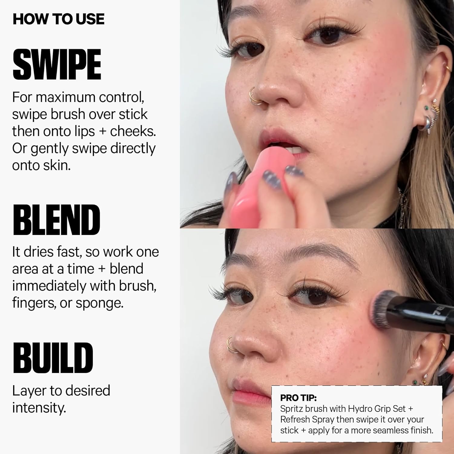 Milk Makeup Cooling Water Jelly Tint – Sheer Lip + Cheek Stain with Vegan Collagen, Seawater + Aloe