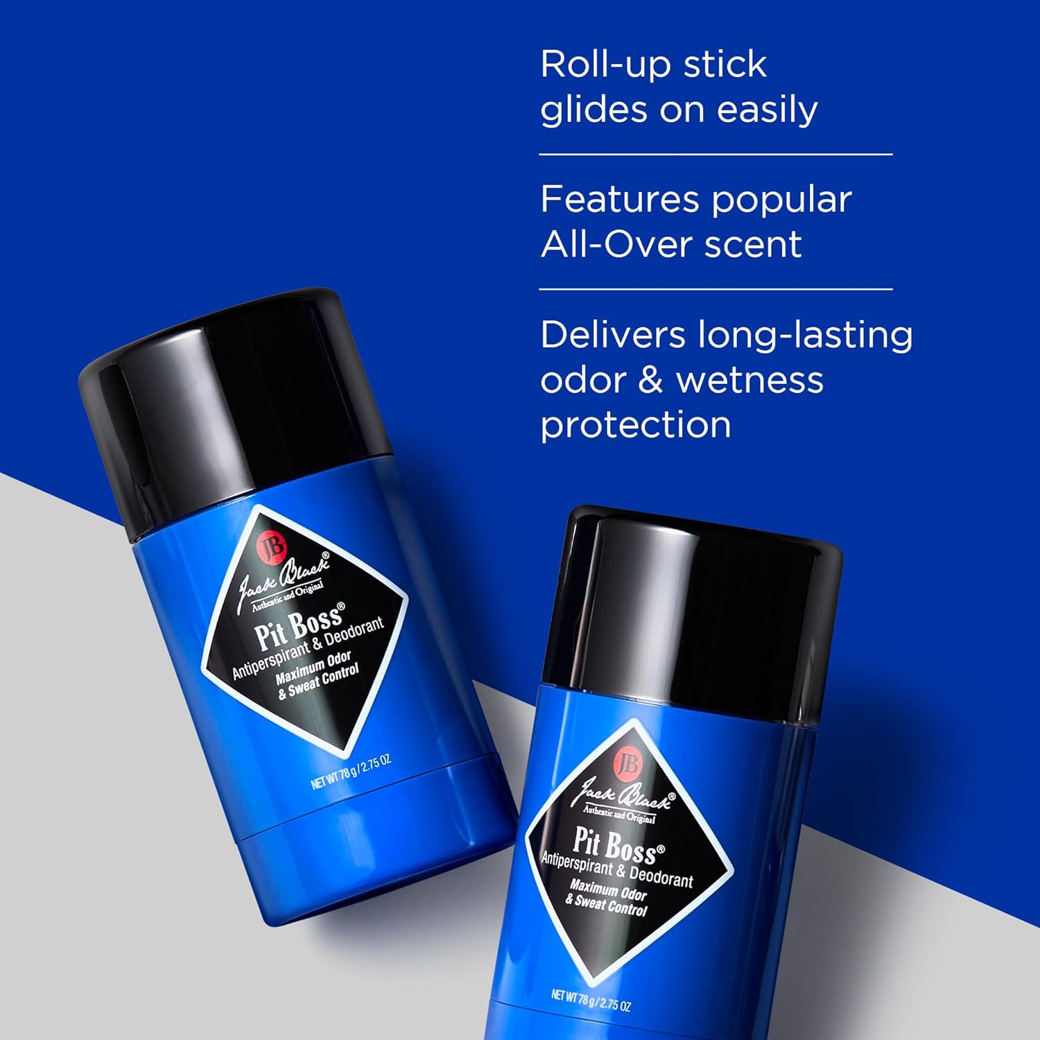 Jack Black Pit Boss Original Antiperspirant & Deodorant Men - 2.75 oz - Citrus, Mint & Oakmoss