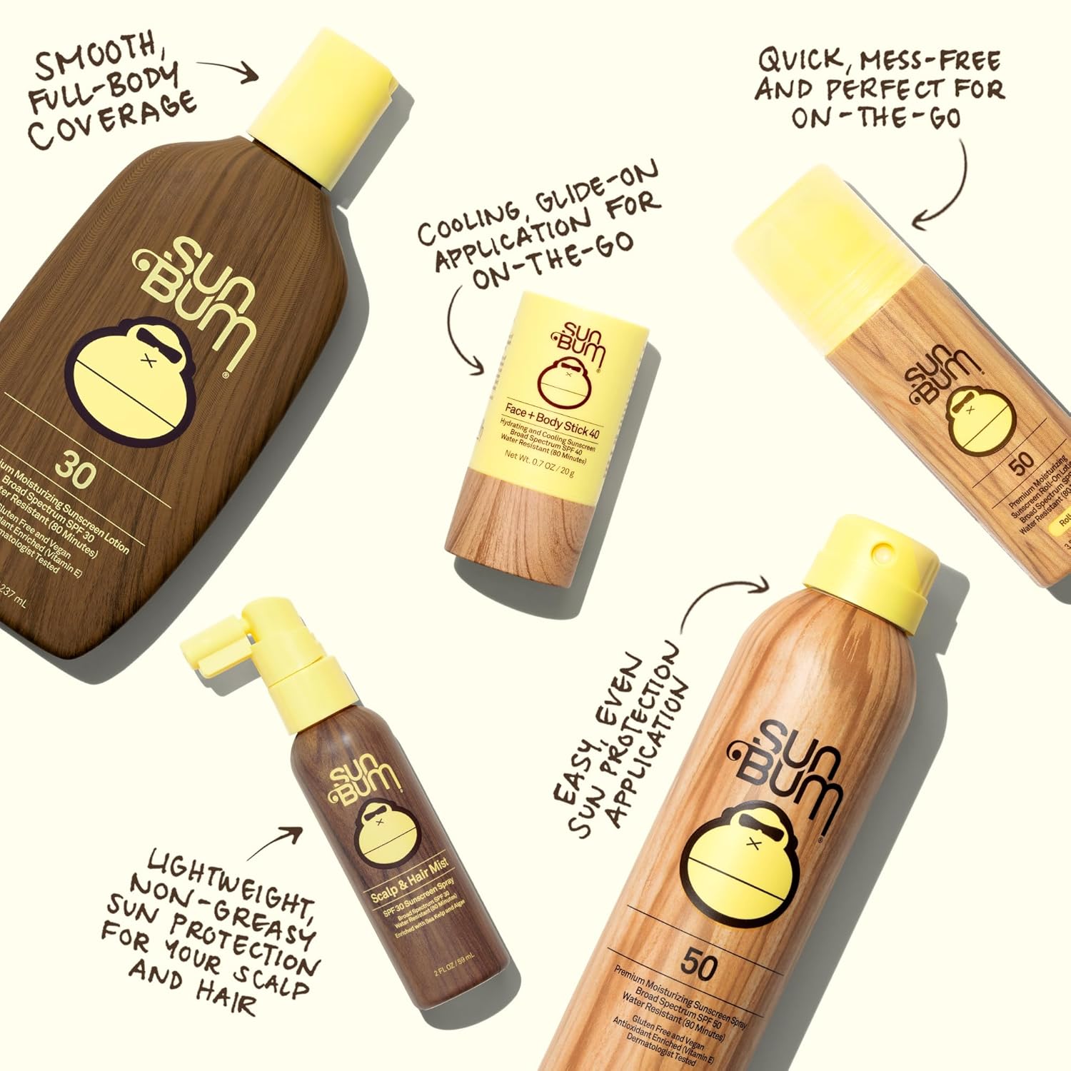 Sun Bum Original SPF 70 Sunscreen Body Lotion - Broad Spectrum Moisturizing Sunscreen with Vitamin E