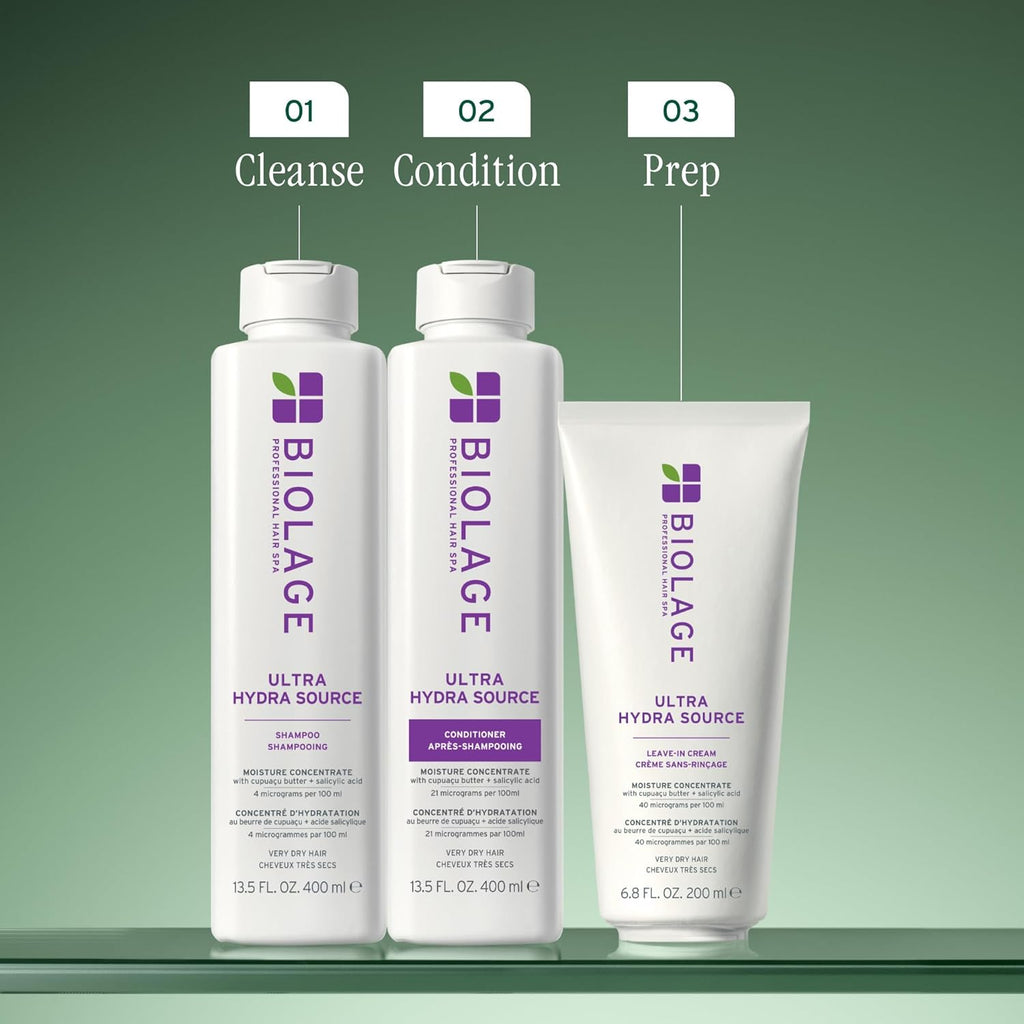 Biolage Ultra Hydra Source Shampoo - Deeply Moisturizes & Conditions, Infused with Cupuaçu Butter