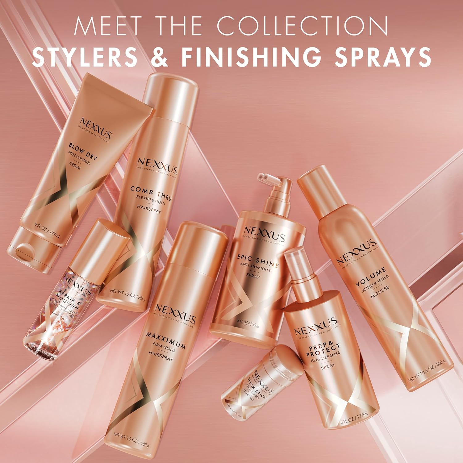 Nexxus Heat Defense Spray Prep &Protect for 450 degree heat protection, with StyleProtect Technology