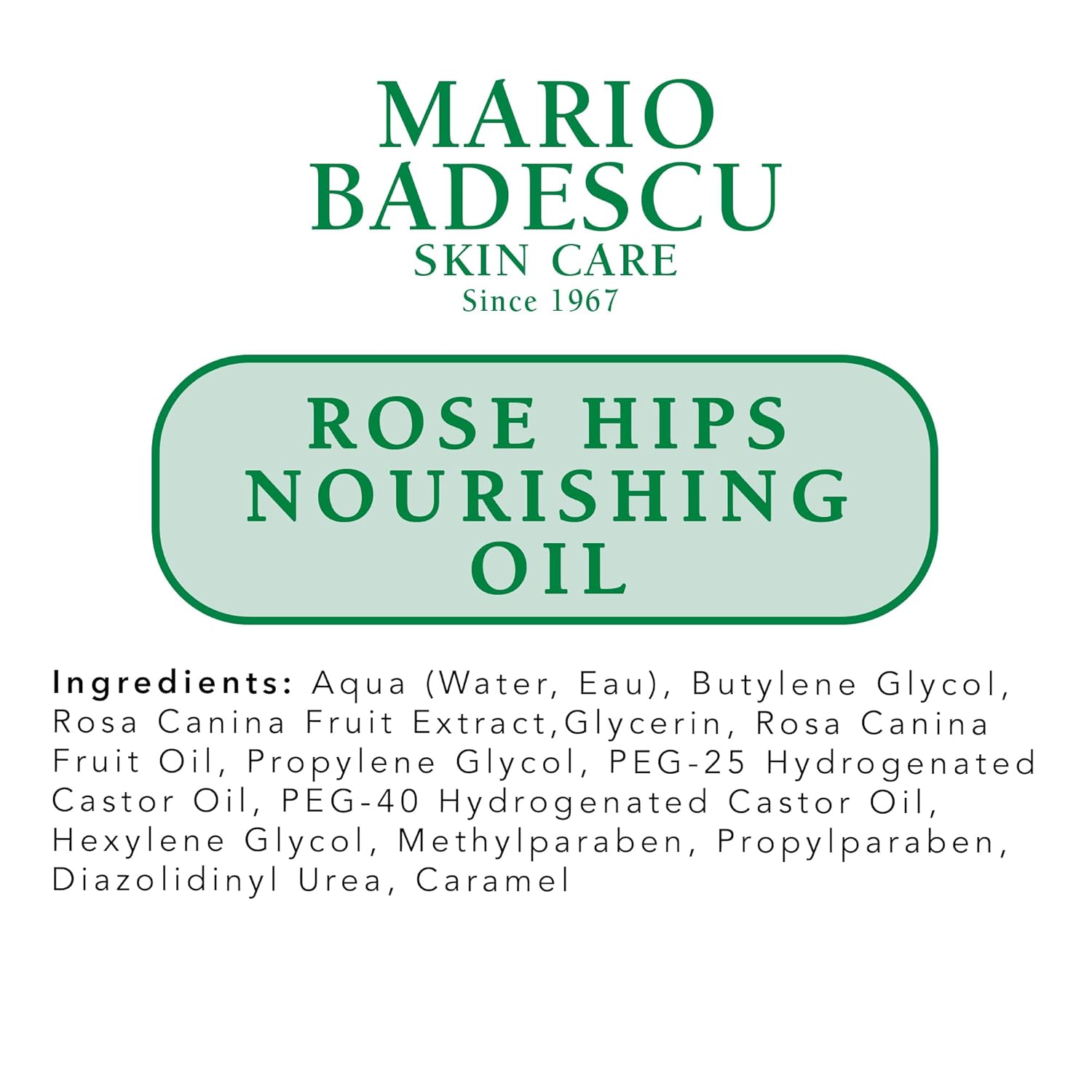 Mario Badescu Rose Hips Nourishing Oil for Combination, Dry &Sensitive Skin Facial Oil, Moisturizes