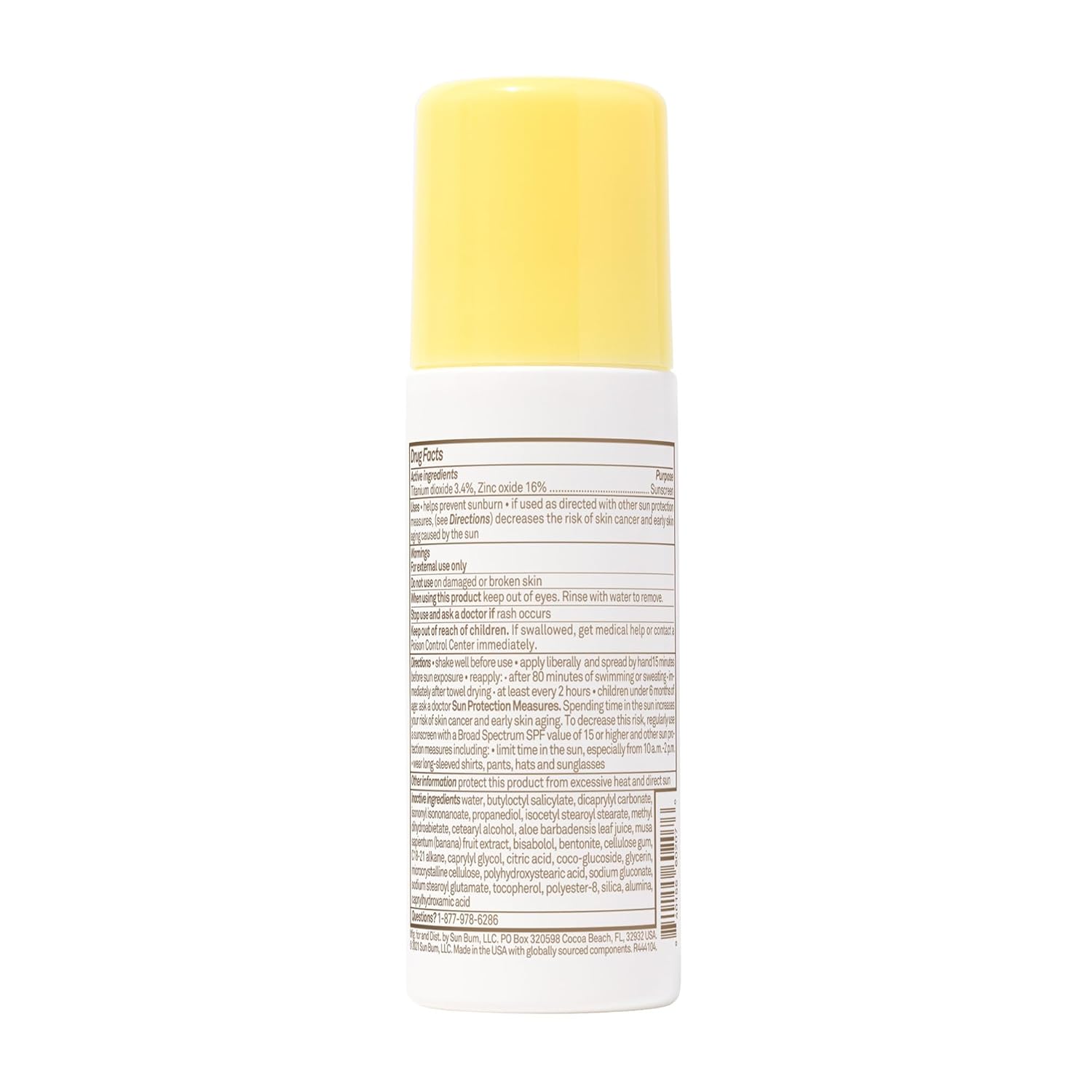 Sun Bum Baby Bum Mineral SPF 50 Roll-On Sunscreen - Vegan, Without Octinoxate & Oxybenzone