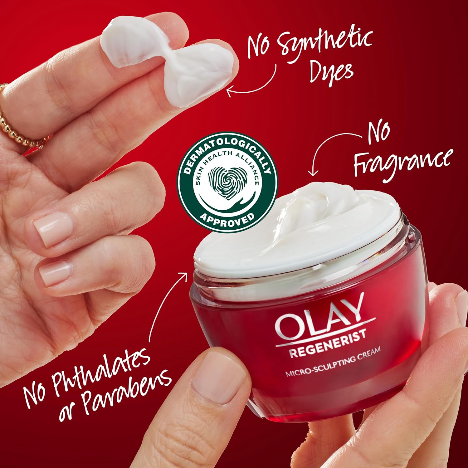 Olay Face Moisturizer, Regenerist Micro-Sculpting Cream, Fragrance-Free - Hydrating, Anti-Aging