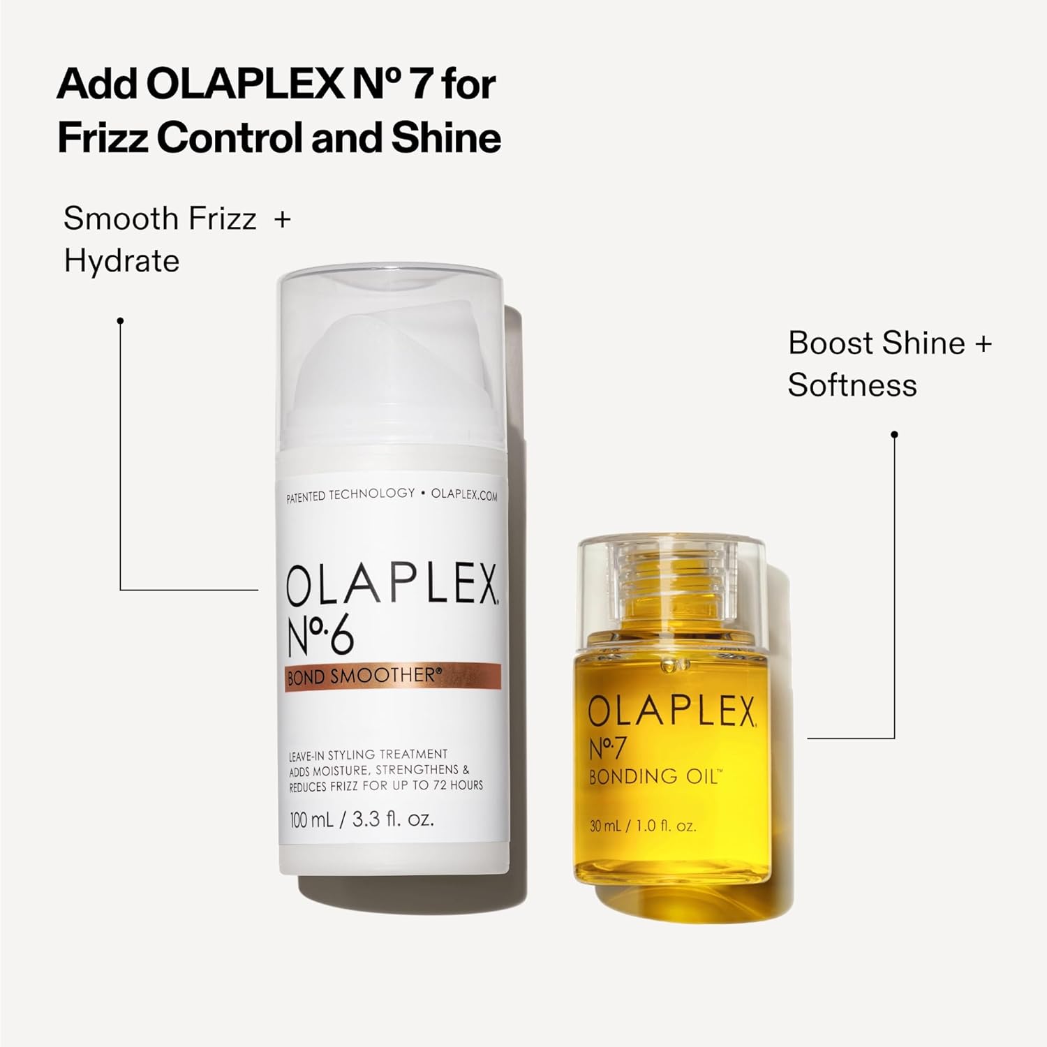 Olaplex No. 6 Bond Smoother, Leave-In Styling Hair Cream Treatment, Smooths, Conditions, Strengthens