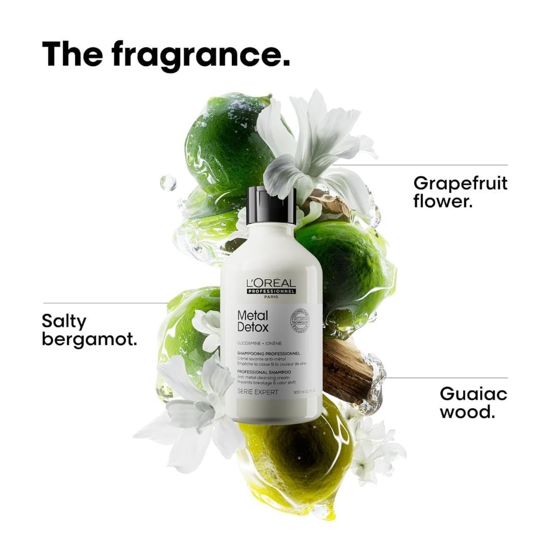 L'Oréal Professionnel Paris Metal Detox Shampoo - Removes Metal Build Up and Protects Color & Shine