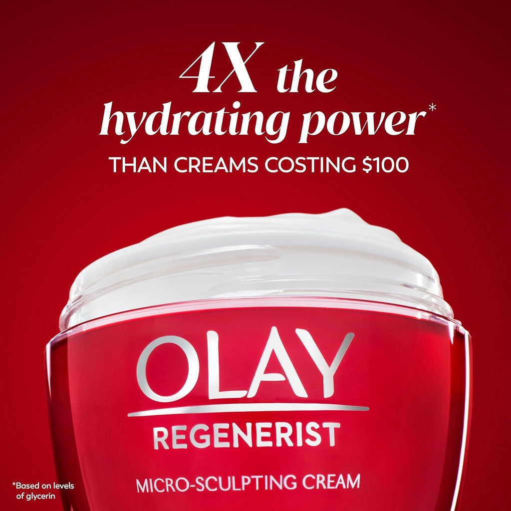 Olay Face Moisturizer, Regenerist Micro-Sculpting Cream, Fragrance-Free - Hydrating, Anti-Aging