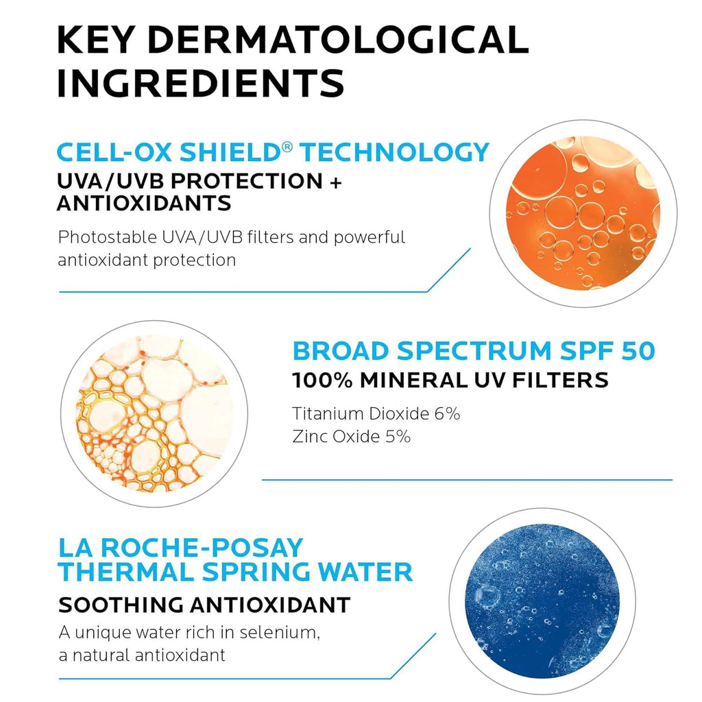 La Roche-Posay Anthelios Mineral Ultra-Light Face Sunscreen SPF 50, Zinc Oxide Sunscreen for Face