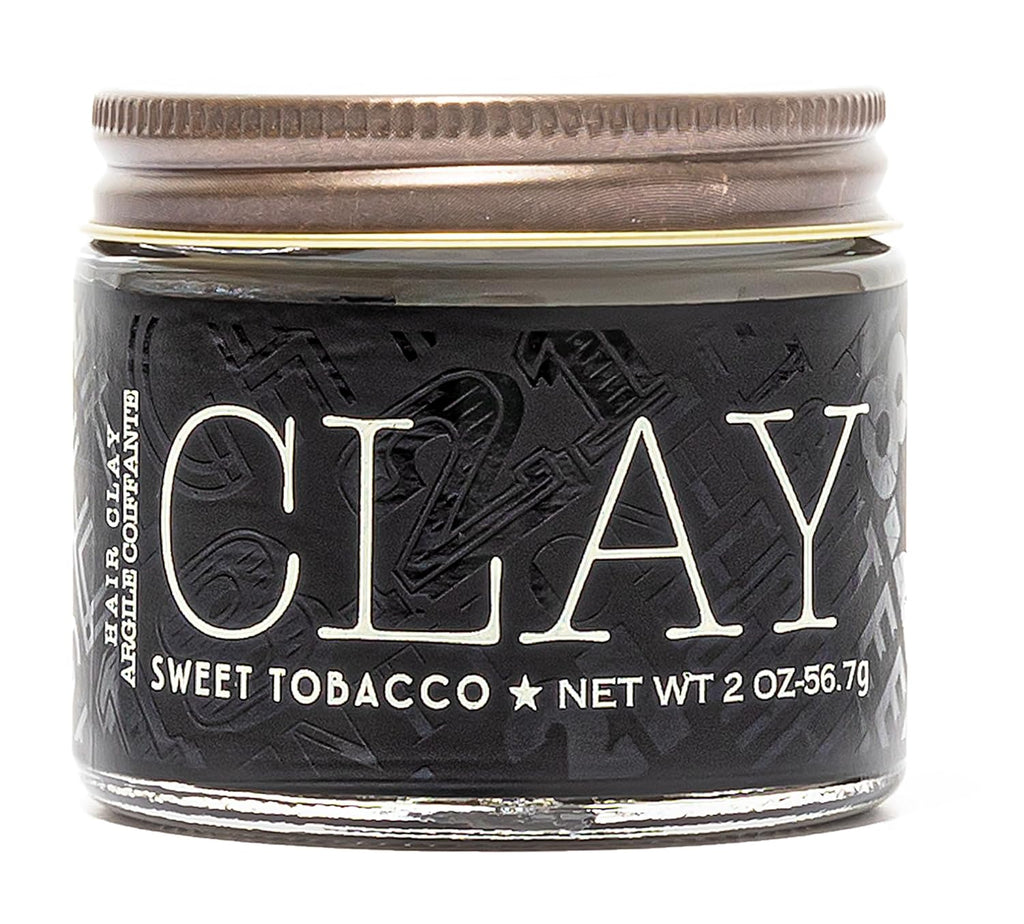 18.21 Man Made Hair Styling Product, 2oz. Original Sweet Tobacco Scent in Clay with Matte Finish