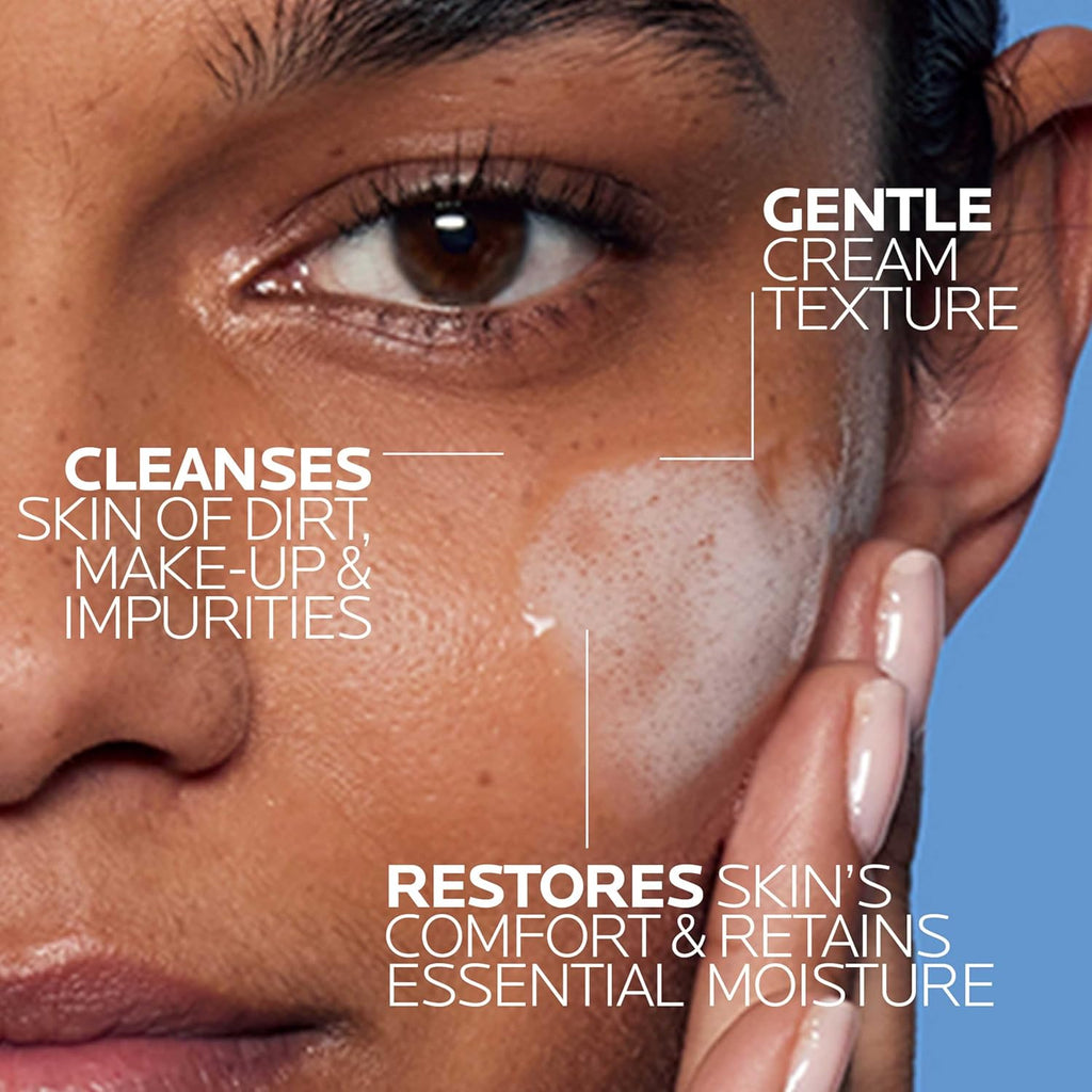 La Roche-Posay Toleriane Hydrating Gentle Facial Cleanser, Daily with Niacinamide and Ceramides