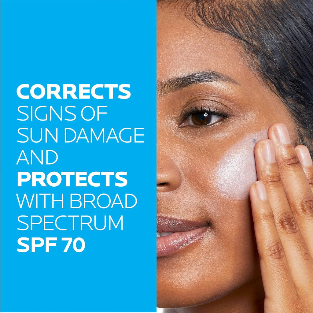 La Roche-Posay Anthelios UV Correct Sunscreen Moisturizer SPF 70, Daily Anti-Aging Face Moisturizer