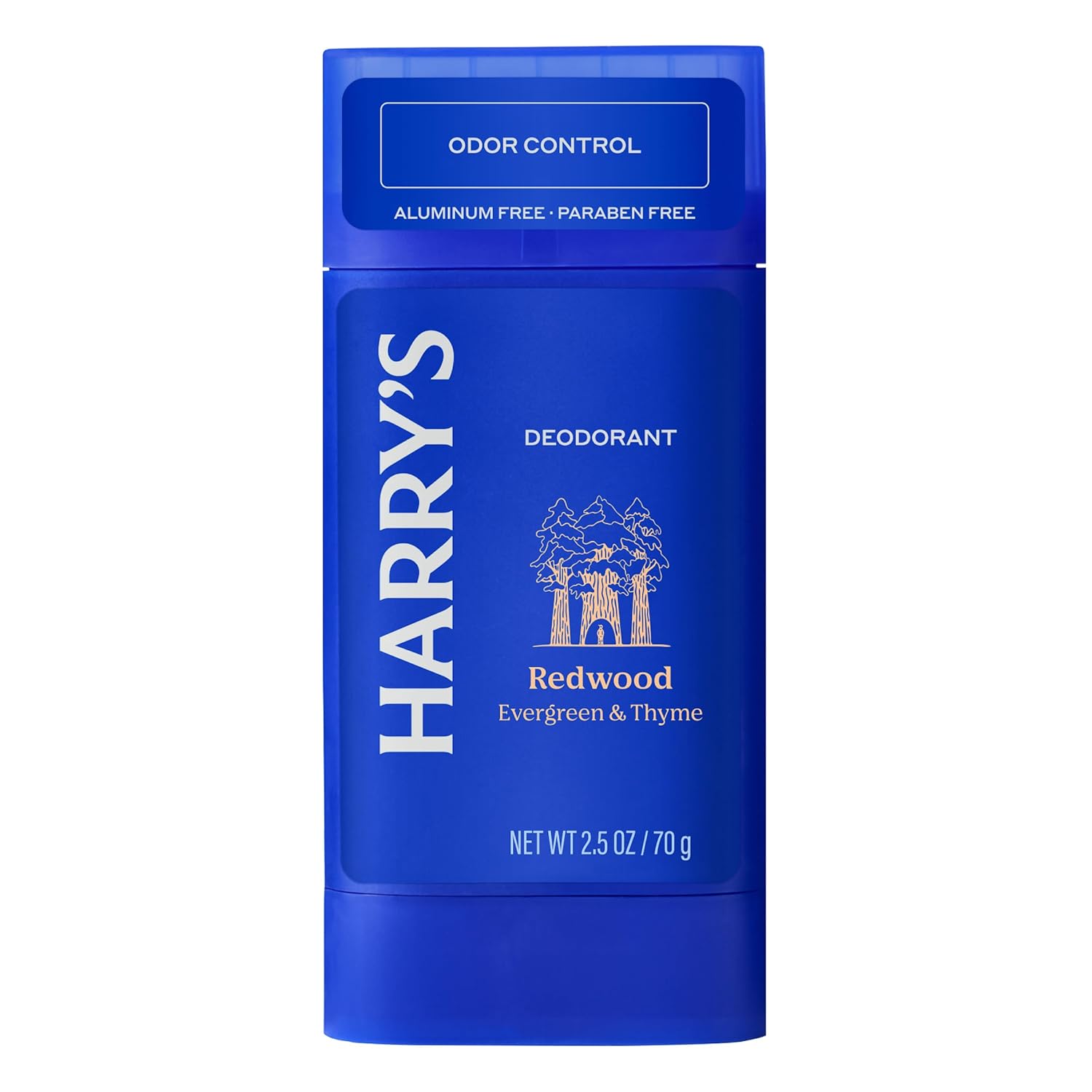 Harry's Aluminum Free Deodorant for Men - Odor Control, Redwood Scent, 2.5 Oz, 3-Pack