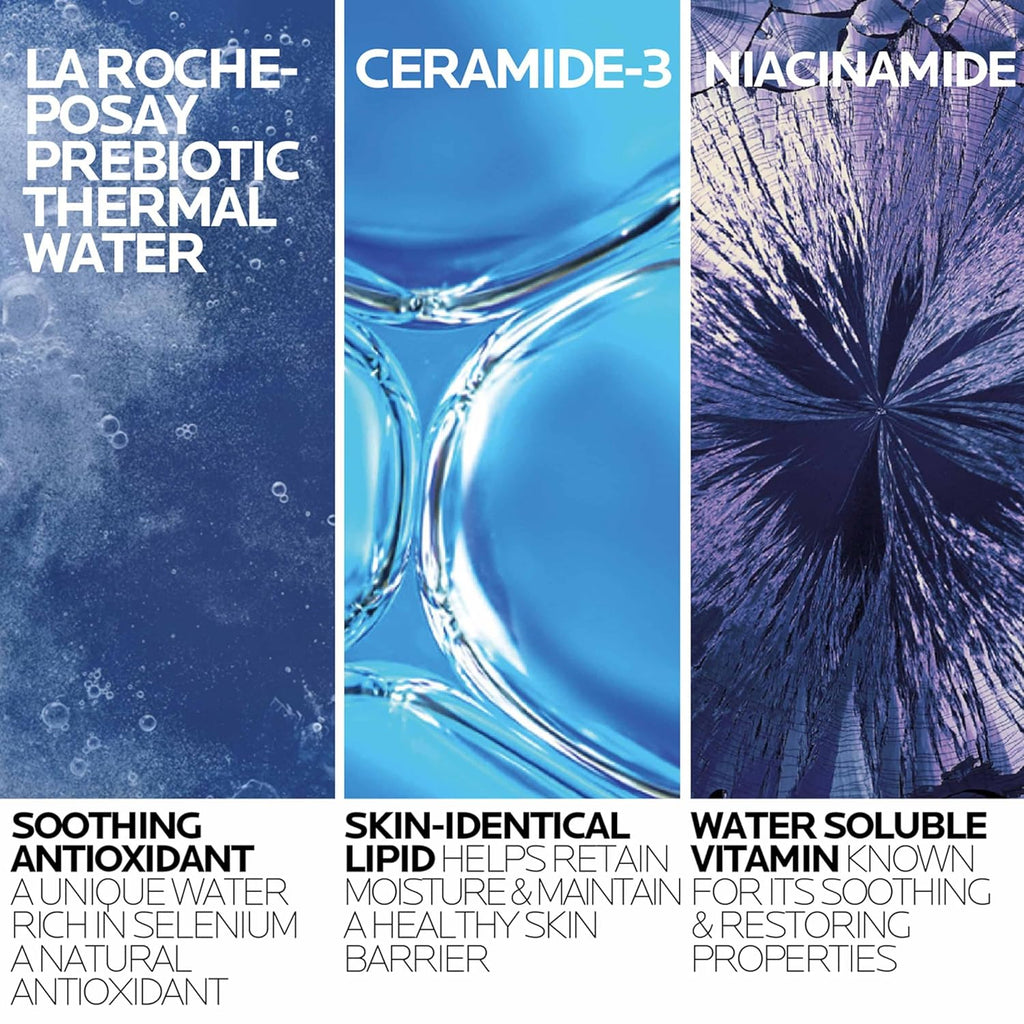 La Roche-Posay Toleriane Hydrating Gentle Facial Cleanser, Daily with Niacinamide and Ceramides