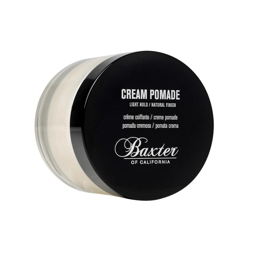 Baxter of California Cream Pomade, Natural Finish, Light Hold, Barbershop Quality, Texturizing, 2 oz
