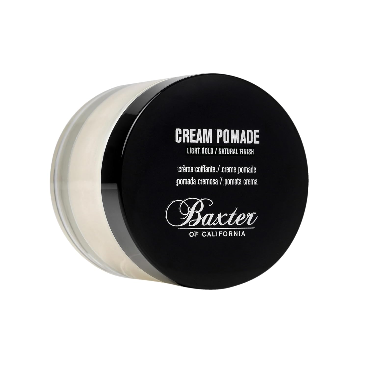 Baxter of California Cream Pomade, Natural Finish, Light Hold, Barbershop Quality, Texturizing, 2 oz