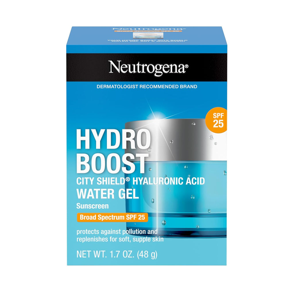 Neutrogena Hydro Boost City Shield Water Gel Face Moisturizer with Broad Spectrum SPF 25, Hyaluronic