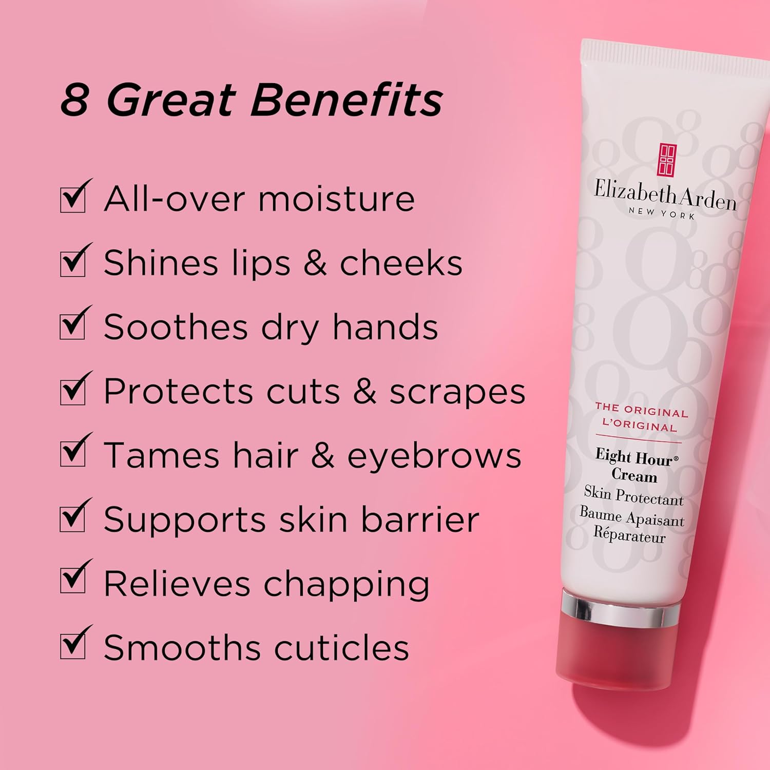 Elizabeth Arden Eight Hour Cream Skin Protectant, All Purpose Beauty Salve, Moisturizing Balm