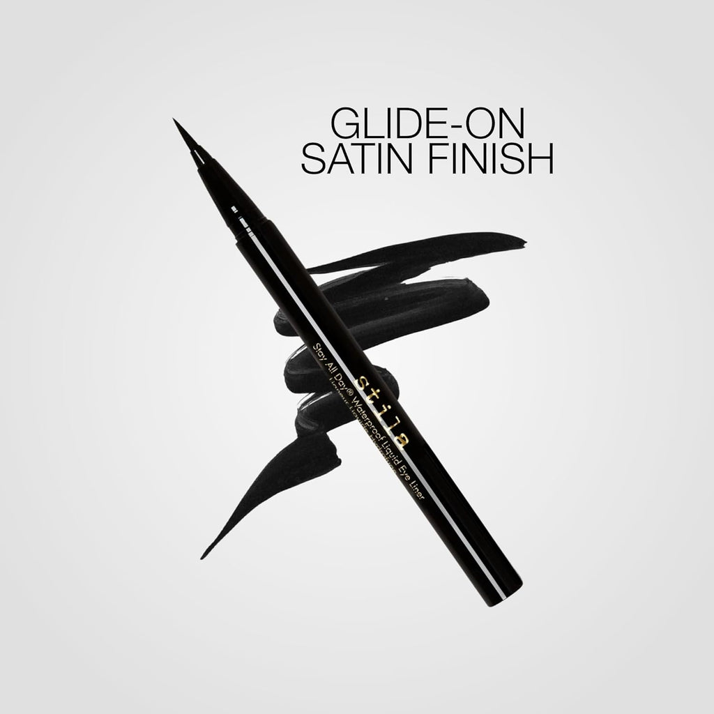 stila Waterproof Liquid Eye Liner, Stay All Day Makeup with Fine Brush Tip | Lasting Satin Finish