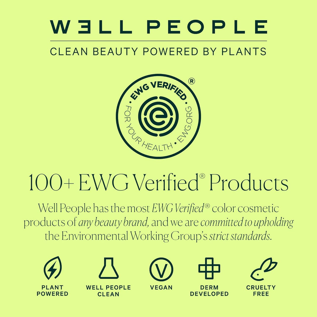 Well People Power Palette Eyeshadow, Five Long-wear, Hyper-pigmented Matte & Shimmer Shades, Intense