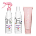 Rizos Curls 3-Step Styling Kit - Define with Curl Defining Cream, Light Hold Gel & Refresh Spray