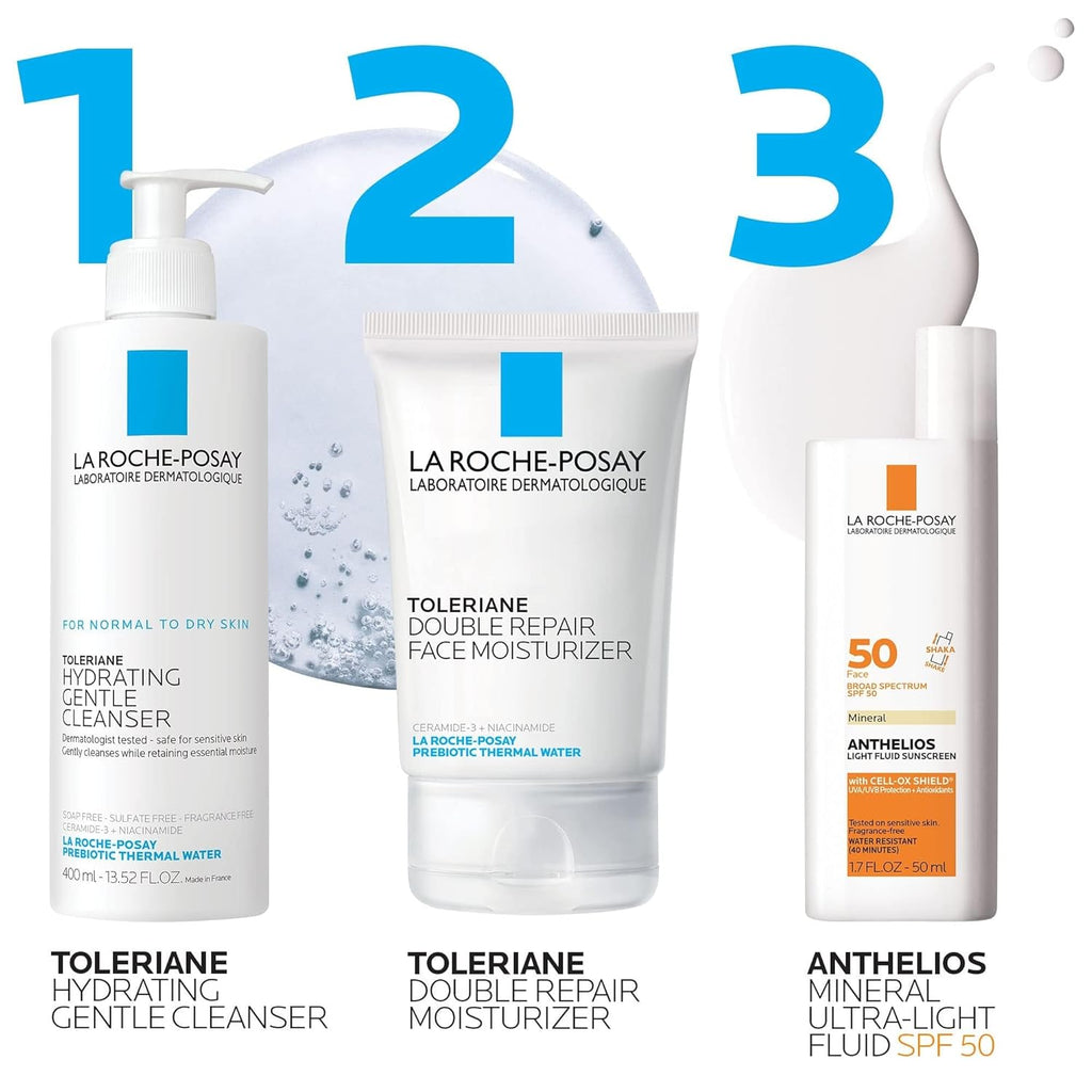 La Roche-Posay Anthelios Mineral Ultra-Light Face Sunscreen SPF 50, Zinc Oxide Sunscreen for Face