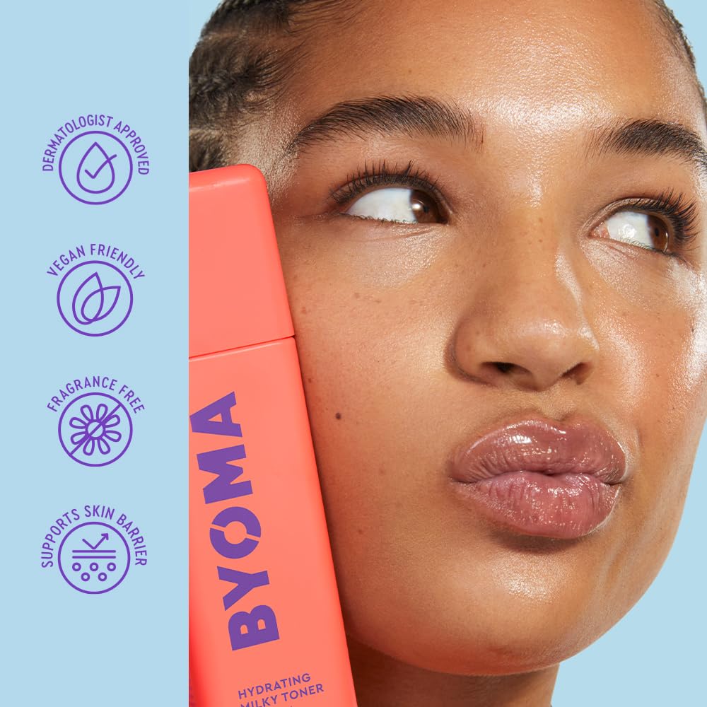 BYOMA Hydrating Milky Toner - Dewy, Ultra Hydrating for Face - Soothes, Locks in Moisture, Barrier