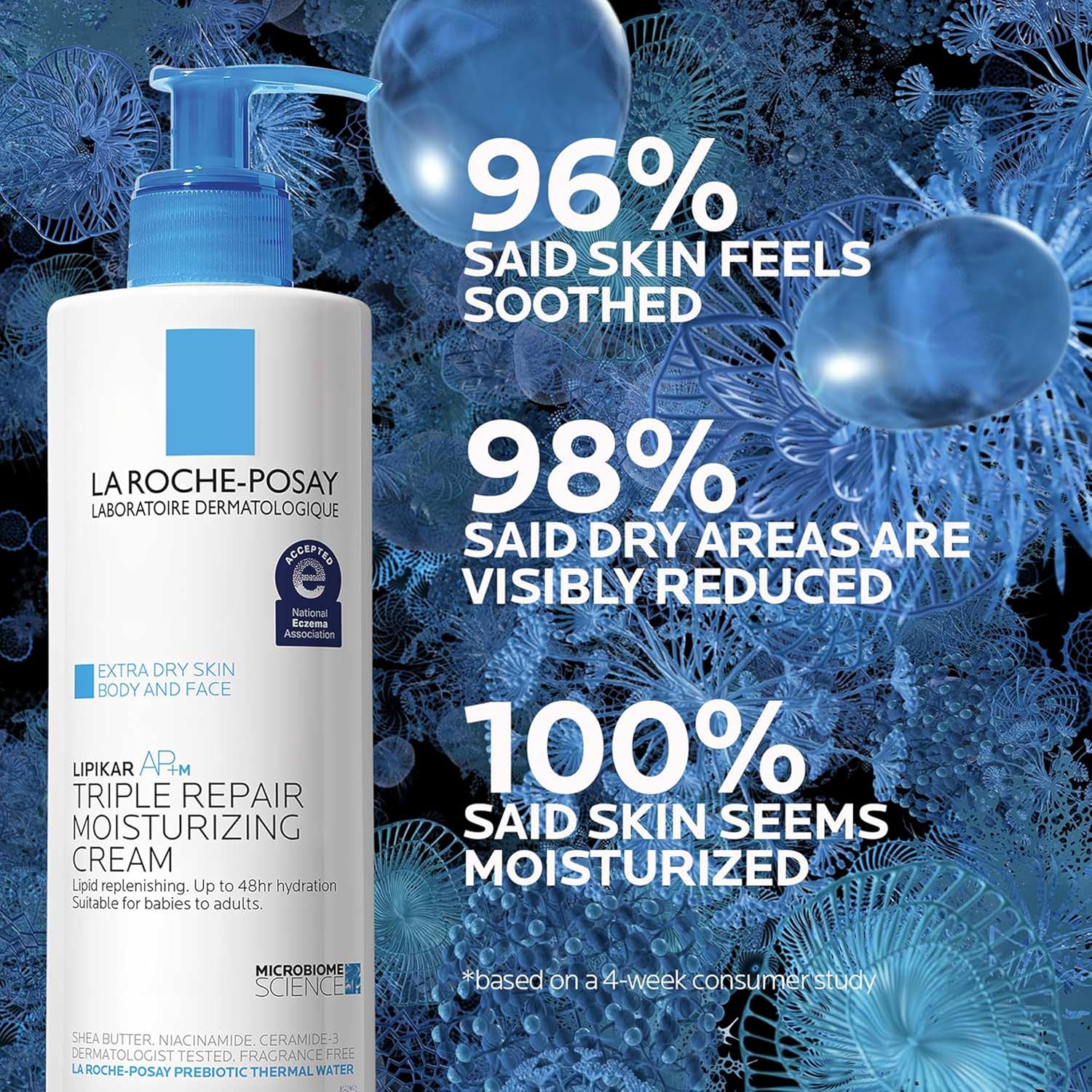 La Roche-Posay Lipikar AP+ Triple Repair Moisturizing Cream, Face &Body, Dry Skin, Shea &Niacinamide