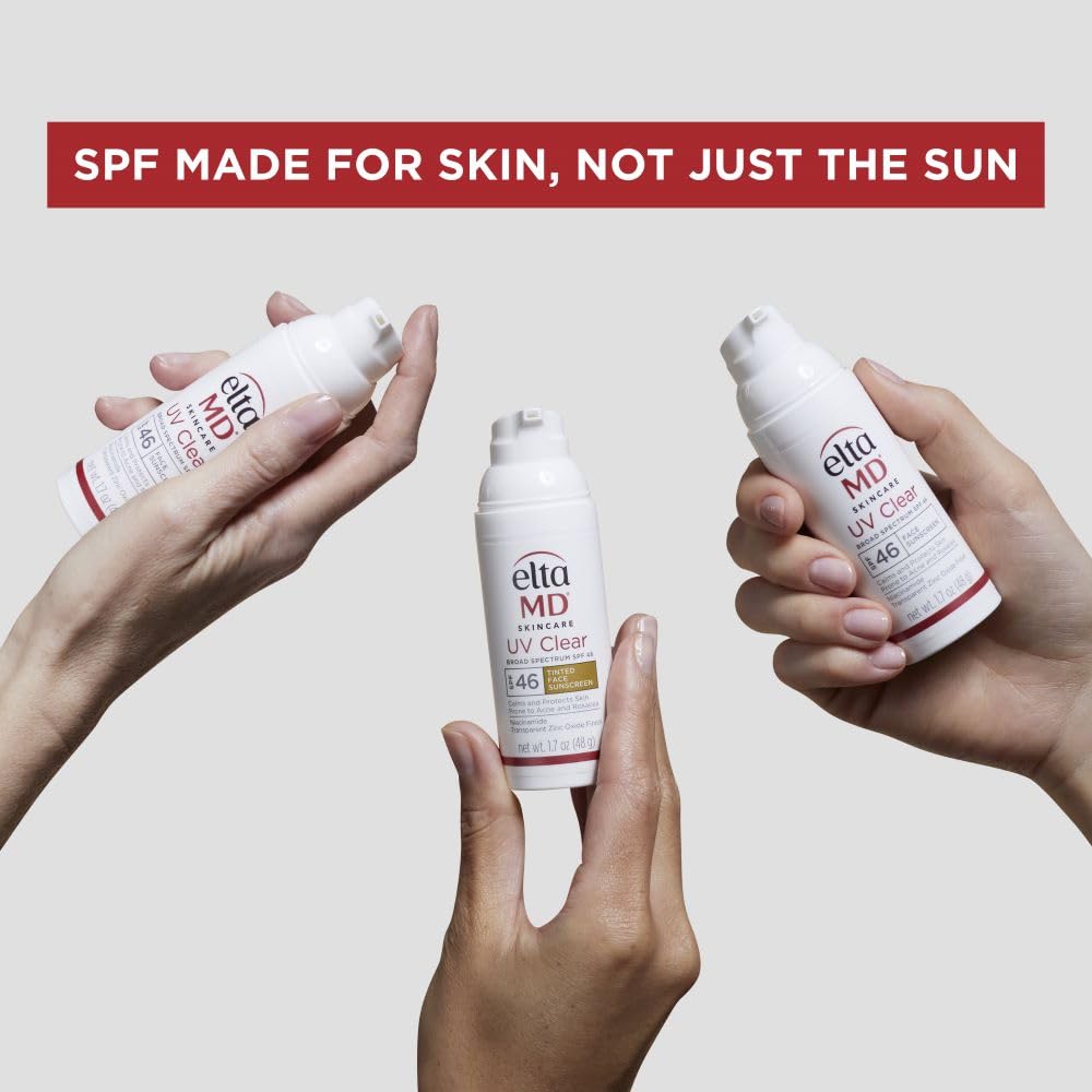 EltaMD UV Clear Tinted Sunscreen for Face,SPF 46 with Zinc Oxide,Oil-Free, Dermatologist Recommended