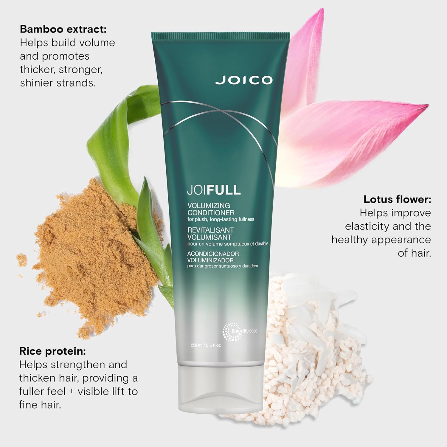 Joico JoiFULL Volumizing Conditioner | For Fine, Thin Hair | Add Instant Body | Lotus Flower, Bamboo