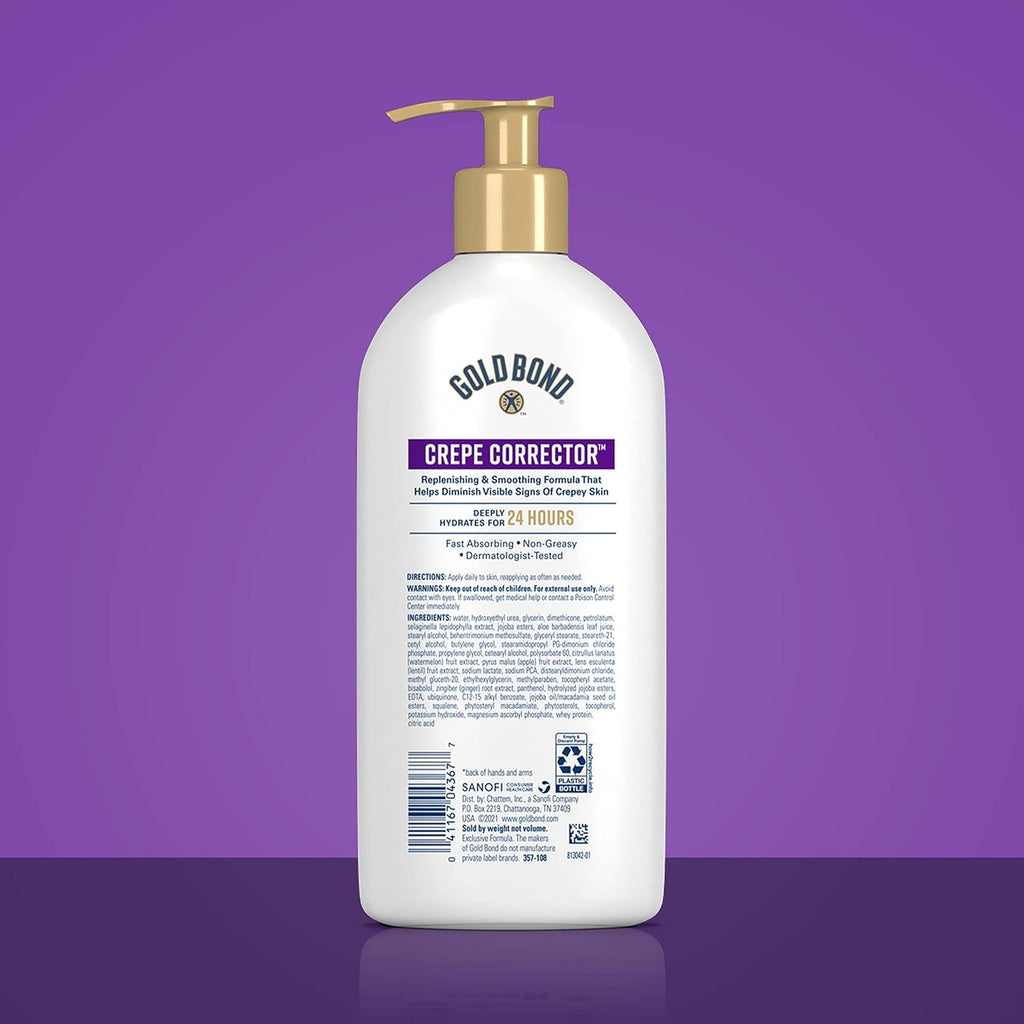 Gold Bond Age Renew Crepe Corrector Body & Face Lotion, Replenishing & Smoothing Formula, 14 oz.