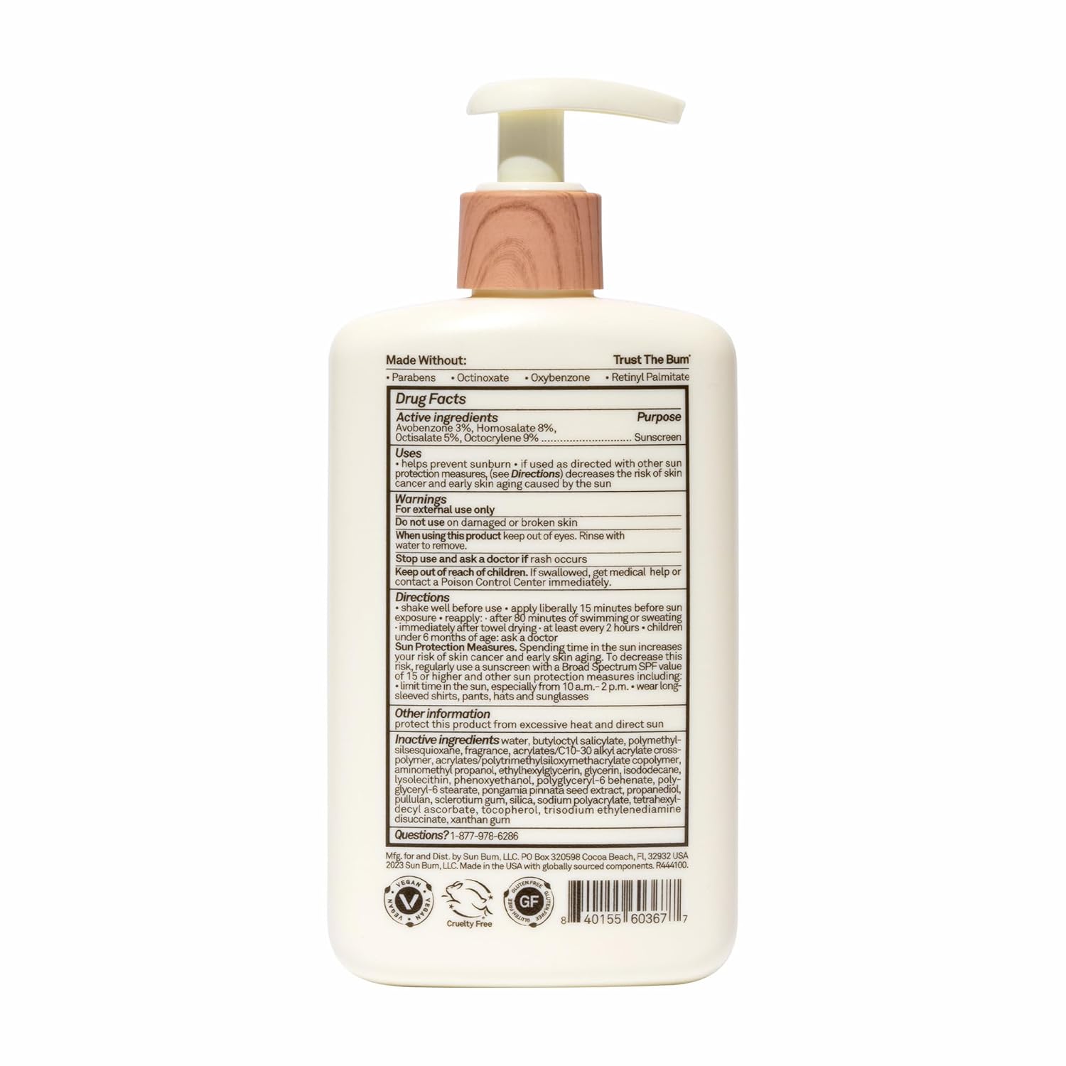 Sun Bum Daily SPF 50 Sunscreen Body Lotion - Broad Spectrum Moisturizing Sunscreen with Vitamin E