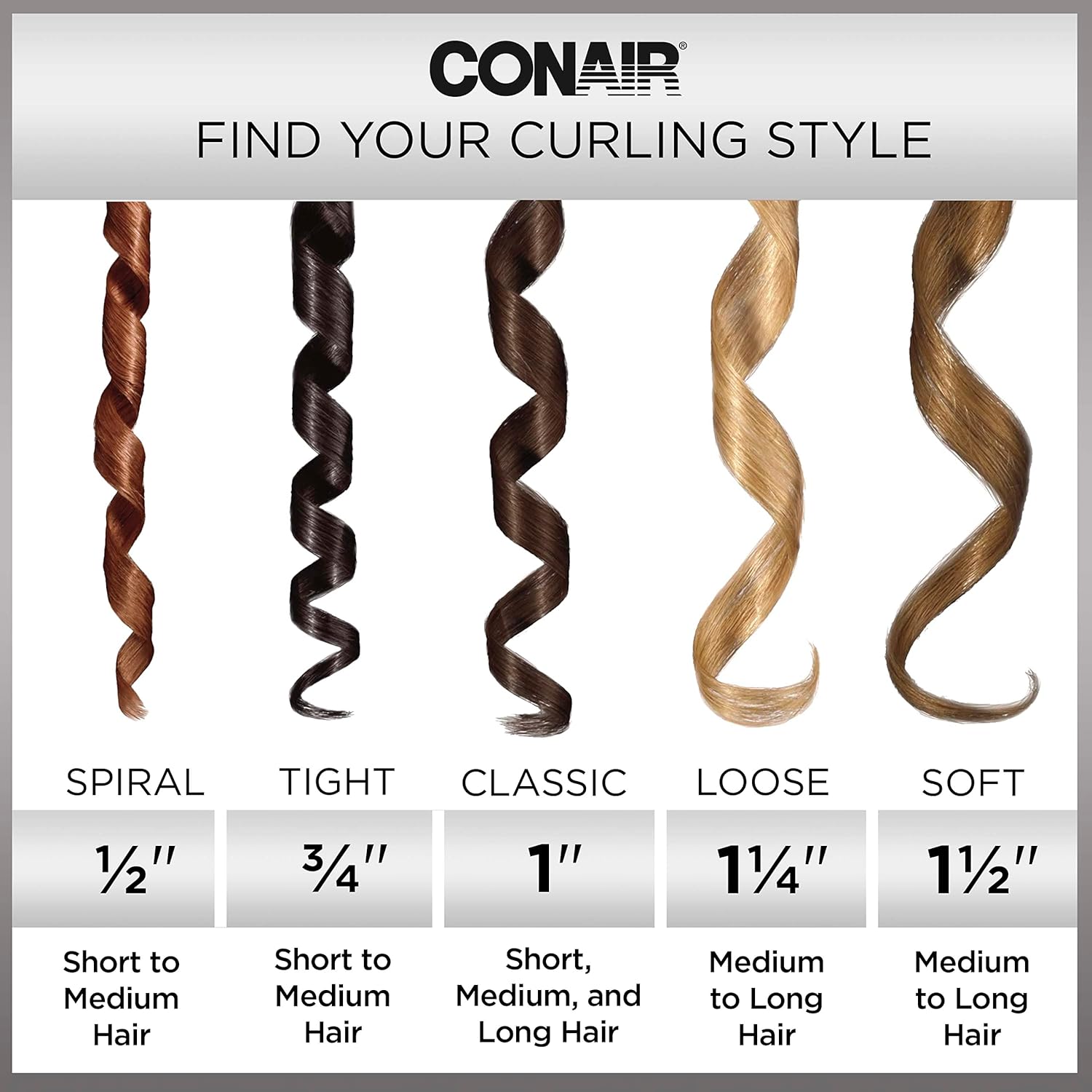 INFINITIPRO BY CONAIR 1 3/4-inch Curling Iron, 1 3/4 inch barrel produces voluminous curls – CD1009