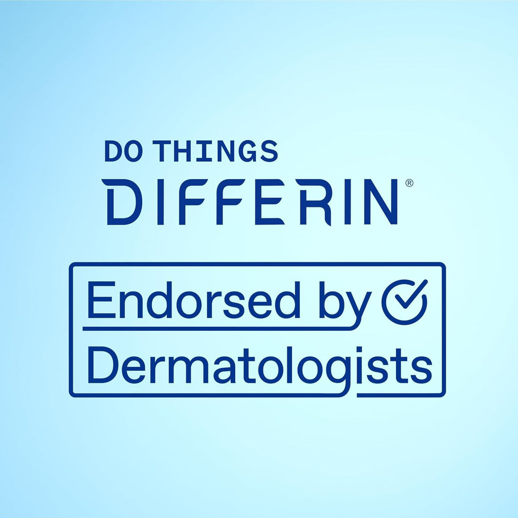 Differin Acne Treatment Gel, 60 Day Supply, Retinoid Treatment for Face with 0.1% Adapalene, Gentle
