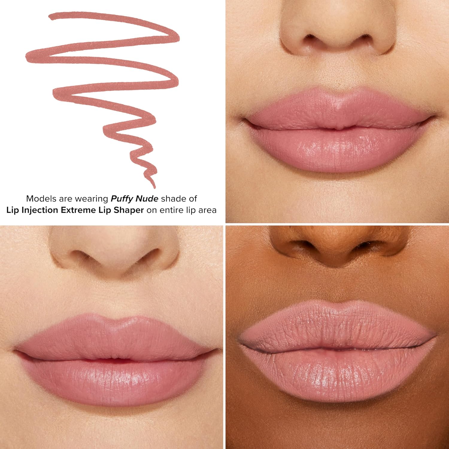 Too Faced Lip Injection Extreme Lip Shaper Plumping Liner | Long Lasting, Smudge Proof, Puffy Nude