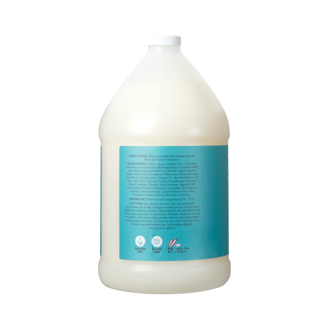Ginger Lily Farms Salon Formula 100% Pure Morocco Argan Oil Body Wash for All Skin Types, 100% Vegan
