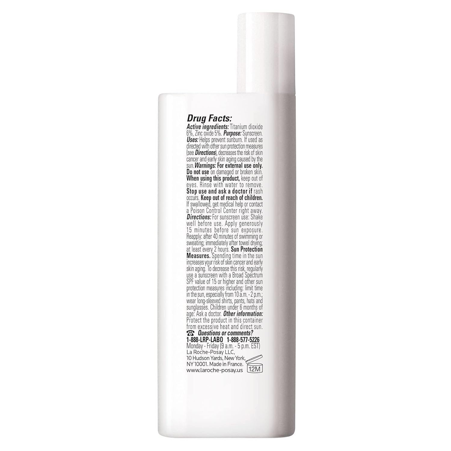 La Roche-Posay Anthelios Mineral Ultra-Light Face Sunscreen SPF 50, Zinc Oxide Sunscreen for Face