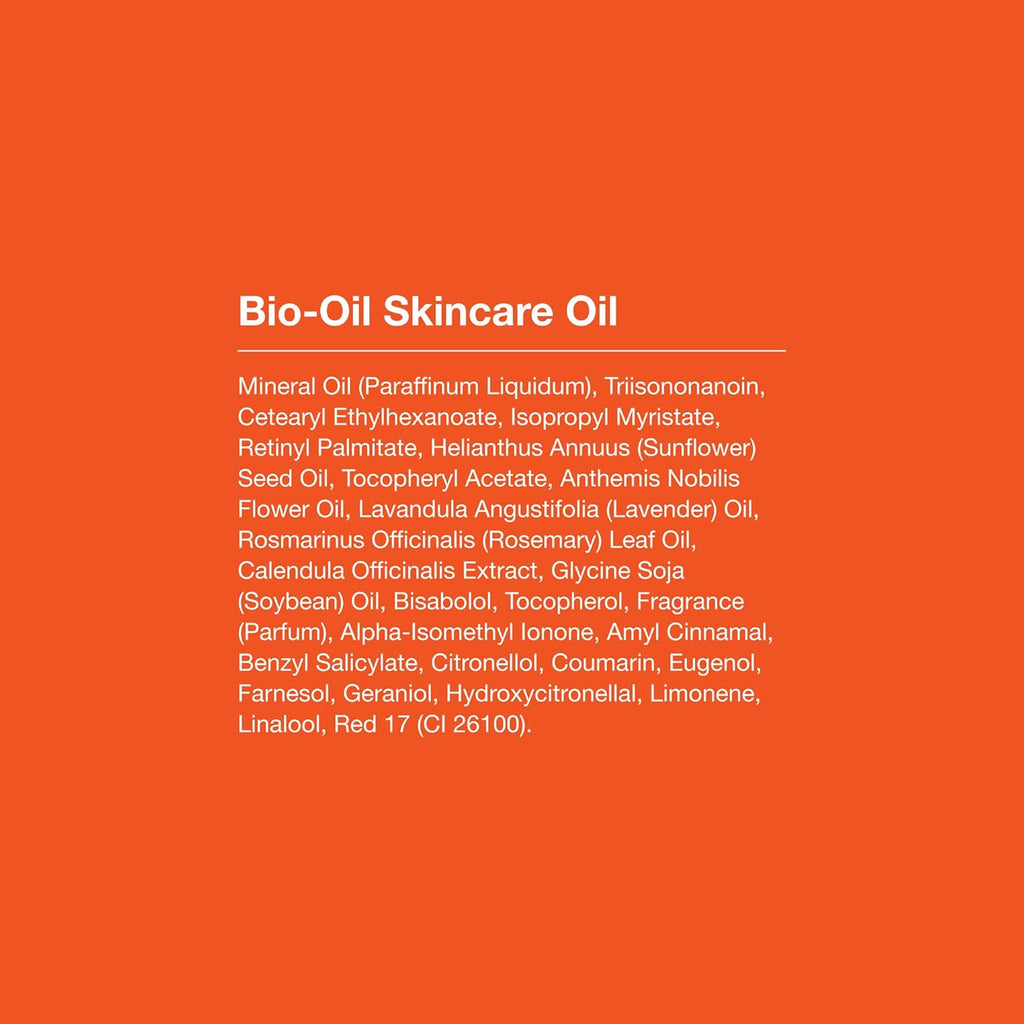 Bio-Oil Skincare Body Oil Serum, Face & Body Moisturizer with Vitamin E&A, for Scars, Stretch Marks