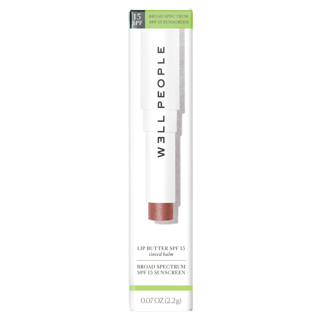 Well People Lip Butter SPF 15 Tinted Balm, Hydrating, Sun Protection & A Hint Of Color, Zinc Oxide