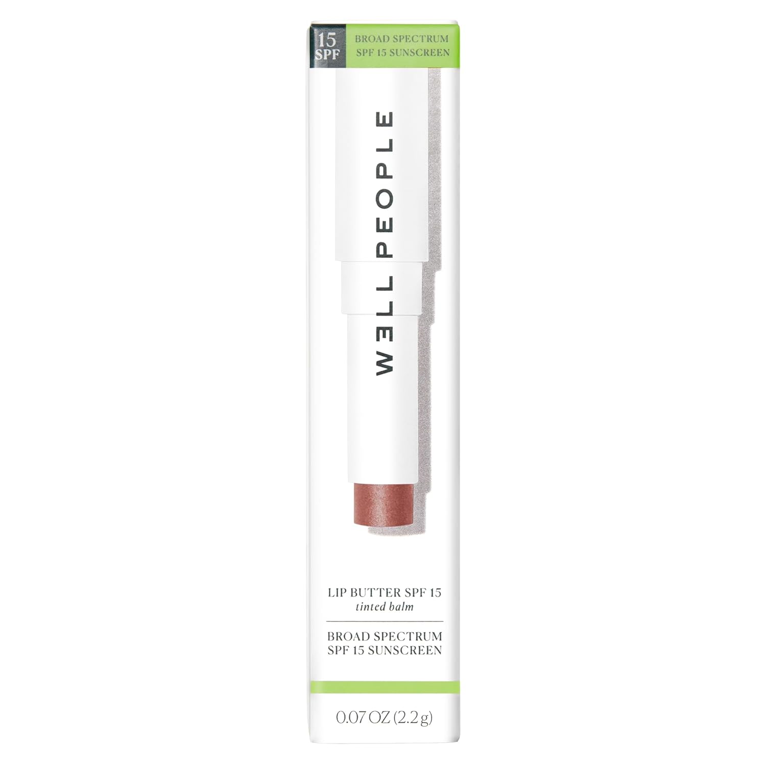Well People Lip Butter SPF 15 Tinted Balm, Hydrating, Sun Protection & A Hint Of Color, Zinc Oxide