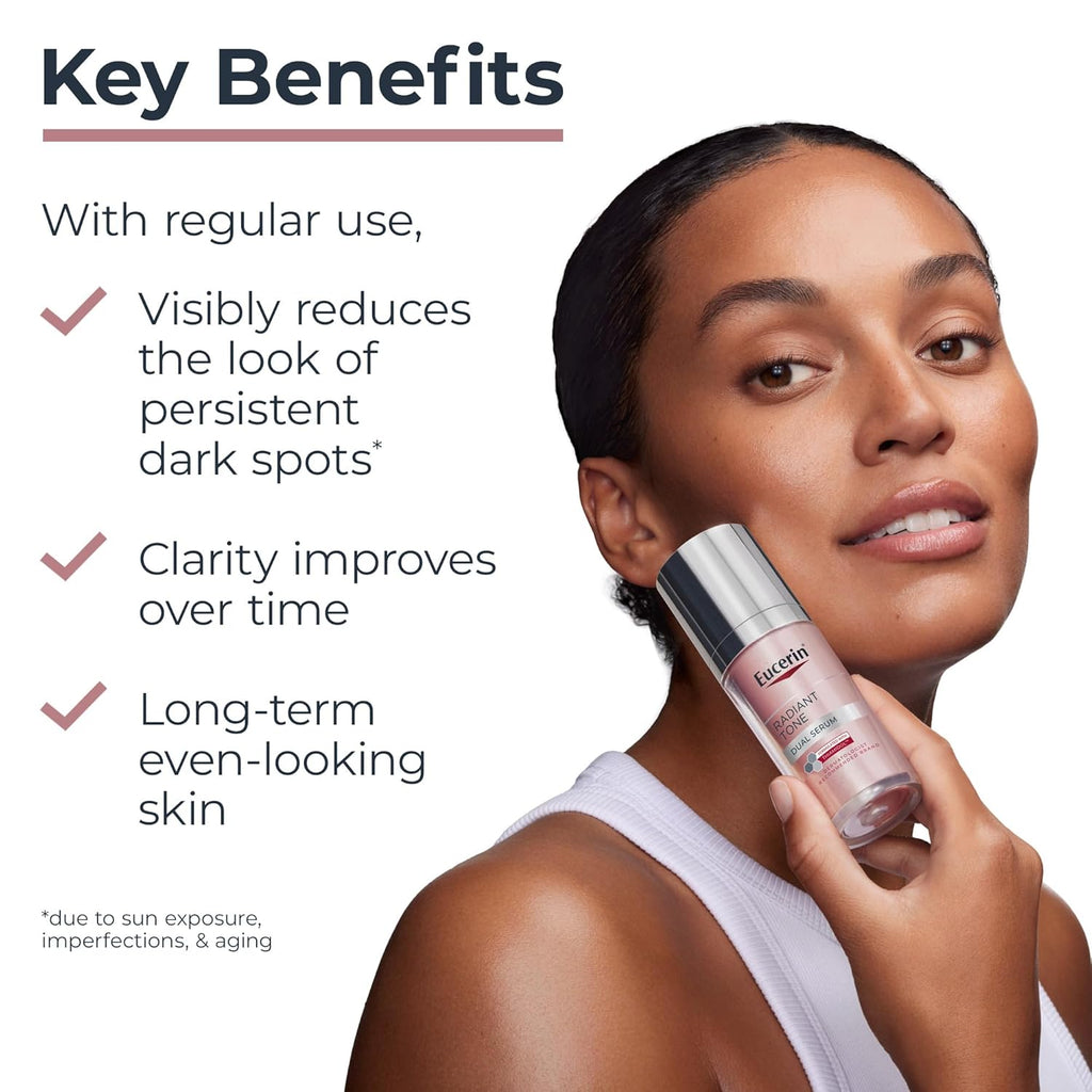 Eucerin Radiant Tone Dual Serum Dark Spot Corrector, Dark Spot Serum, Thiamidol & Hyaluronic Acid