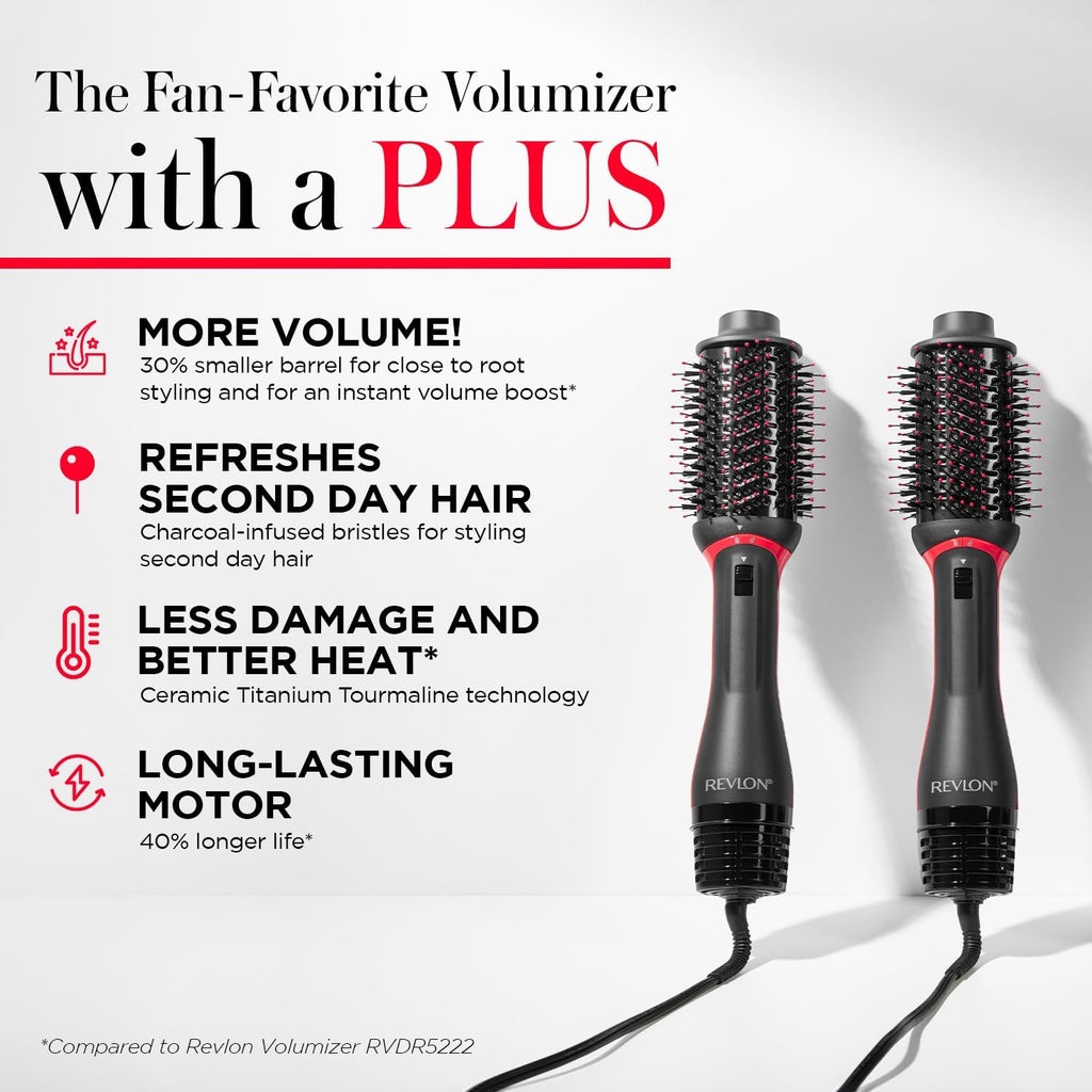 REVLON One Step Volumizer PLUS Hair Dryer and Styler | More Volume, Less Damage, and More Styling