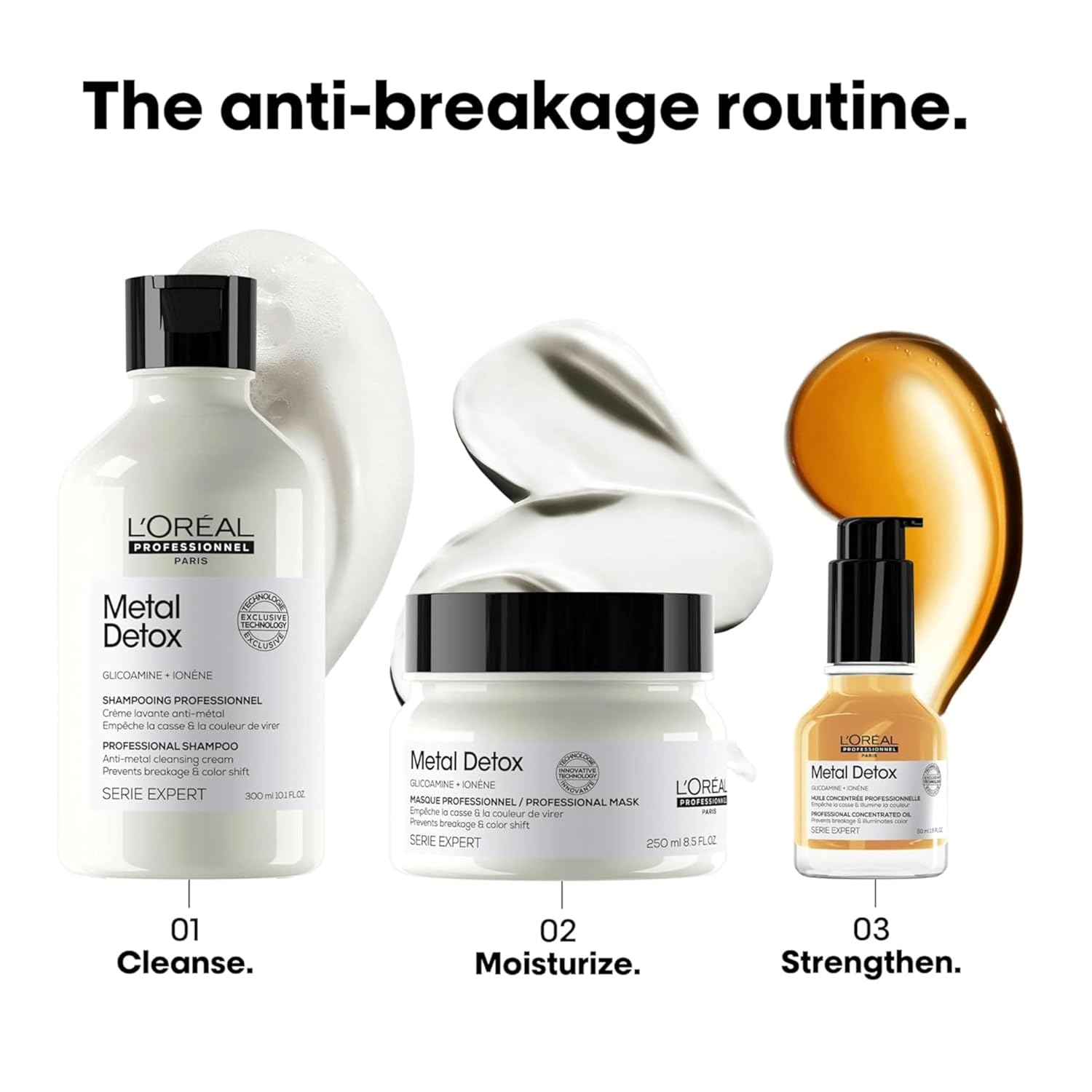 L'Oréal Professionnel Paris Metal Detox Hair Mask - Sulfate-Free Deep Conditioner & Treatment