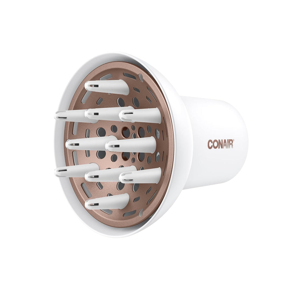 Conair Double Ceramic Universal Diffuser, Adjustable Hair Dryer Attachment for Frizz-Free Curls