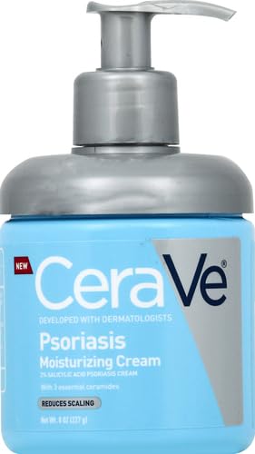 CeraVe Moisturizing Cream for Psoriasis Treatment, Salicylic Acid for Dry Skin Itch Relief & Urea