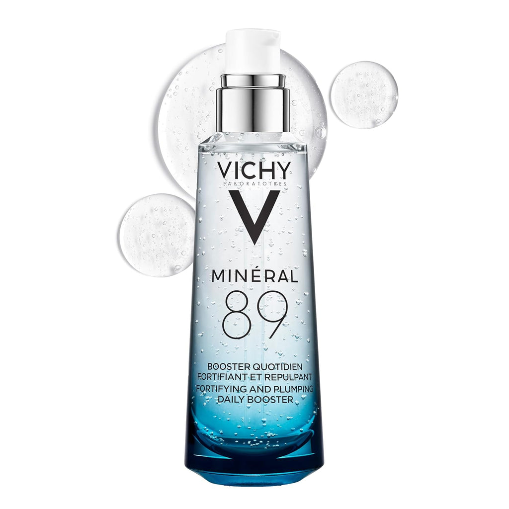 Vichy Mineral 89 Fortifying & Hydrating Daily Skin Booster, Pure Hyaluronic Acid Serum For Face