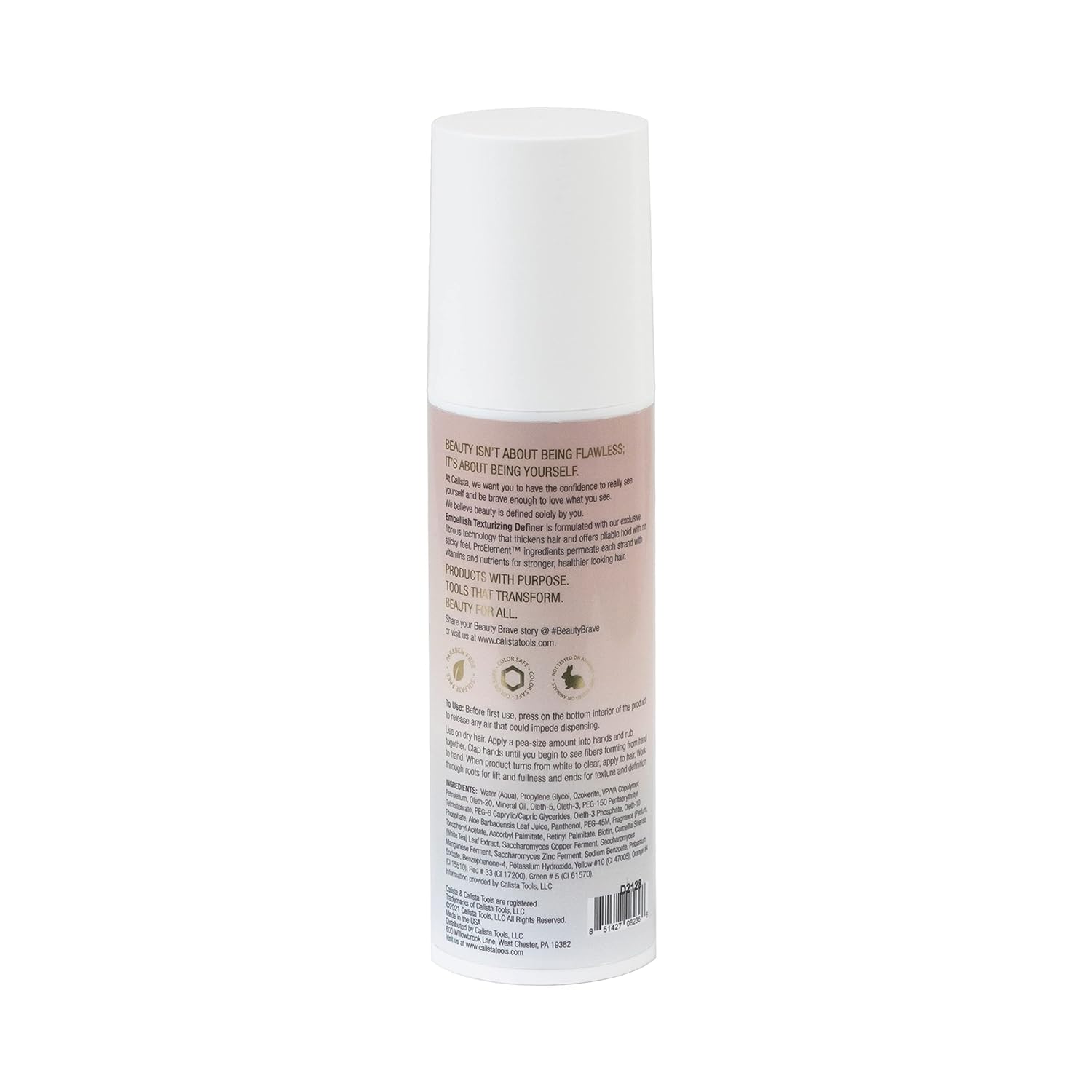 Calista Embellish Texturizing Definer, Salon Quality Lightweight Styling Paste for All Hair Types