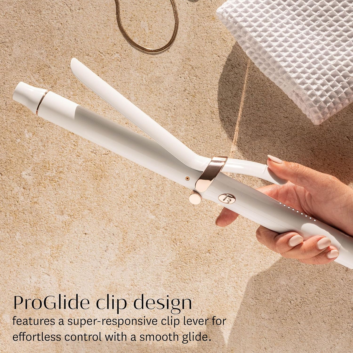 T3 SinglePass Curl X Extra-Long Barrel Curling Iron with 9 Heat Settings and Ceramic Barrel for Fast